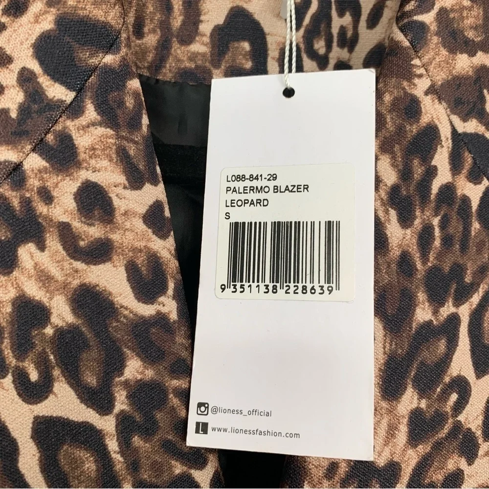 NWT Lioness Palermo Leopard Print Blazer Size Small - Picture 11 of 14